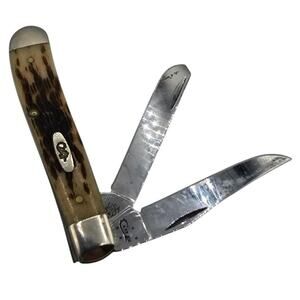 RARE 2018 Case Xx Amber Bone Caplifter Mini Trapper (6207 SS)